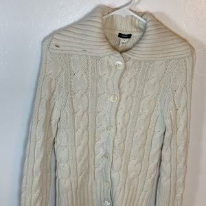 Jcrew Chunky cream cardigan